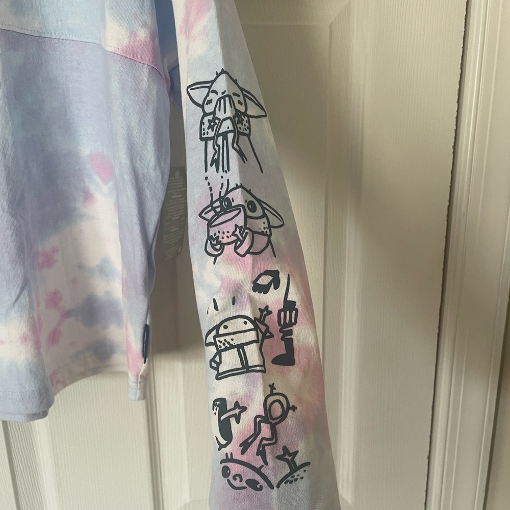 Kids Tie-Dye Long Sleeve Disney Grogo Spirit Jersey - Picture 3 of 3